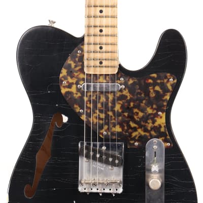 Berly Guitars Thinline T-Style Black Used image 6
