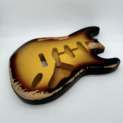 MJT Hardtail Stratocaster 1 Piece Swamp Ash Body With Light Relic *New* |  Reverb