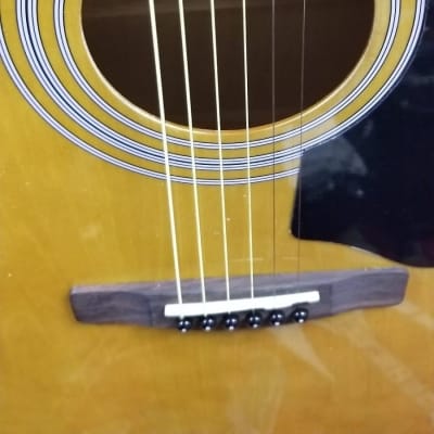 Silvertone Acoustic SD2000 Natural Guitar With Free Gig Bag image 1