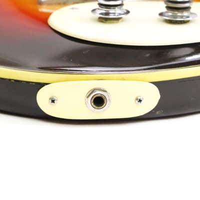1963 Mosrite The Ventures Model MK I Vintage Electric Solidbody Guitar – RARE 100% Original Early ’63 Side Jack Set Neck Type 1 Vibramute w/ Binding & Orig. Hard Case (0148) image 9