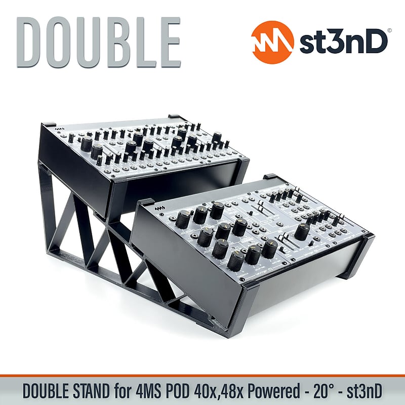 DOUBLE STAND for 4MS POD 40X, 48X POWERED - 20° - st3nD - 3D