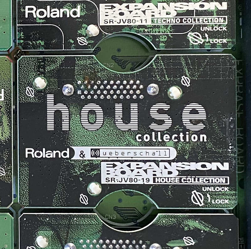 DTM・DAW Roland SR-JV80-19 House Expansion Board Roland SR-JV80-11 Techno Collection Expansion Board | Reverb