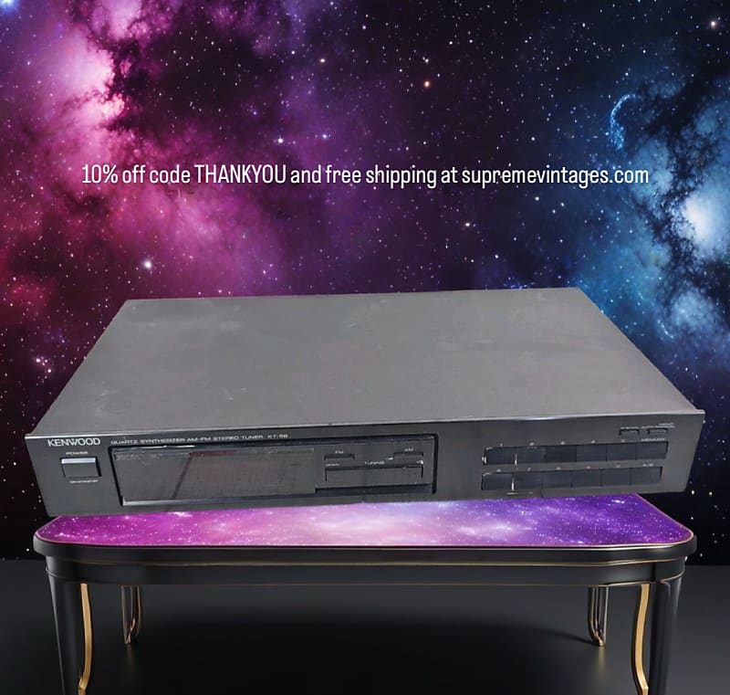 Kenwood KT-58 Quartz Synthesizer AM/FM Stereo Tuner Radio - TESTED + WORKING  			