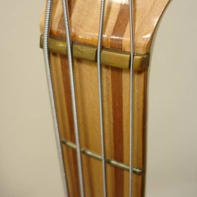 70's Vintage S. D. Curlee 4-String Bass Guitar, Natural w/ Case image 15