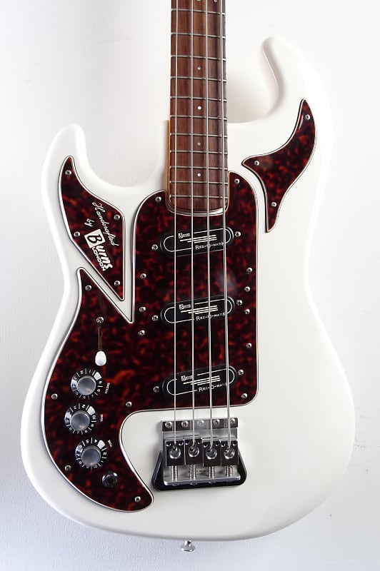 Burns Shadow Bass 1964 (Left-Handed) 2002 White (Custom Order) image 1