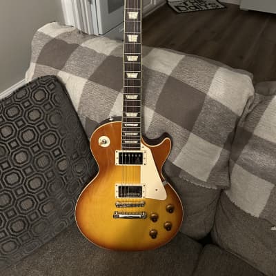 1985 Tokai Love Rock LS-65 Standard Ice Tea Burst Flame Top Guitar Japan w/  Lifton-Style Case | Reverb