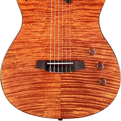 Cordoba Stage Amber - Semi Hollow Body Nylon String Acoustic Electric - 2023 image 5