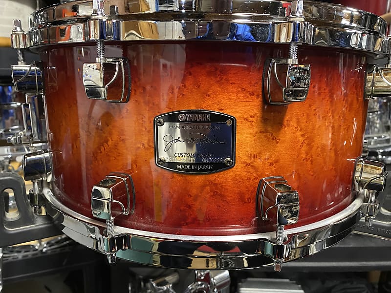 Yamaha John JR Robinson Signature Snare Drum Amber Sunburst image 1