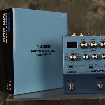 Boss MD-200 Deluxe Modulation Pedal Blue w 2 FREE Patch cables & FAST Same Day Shipping image 1