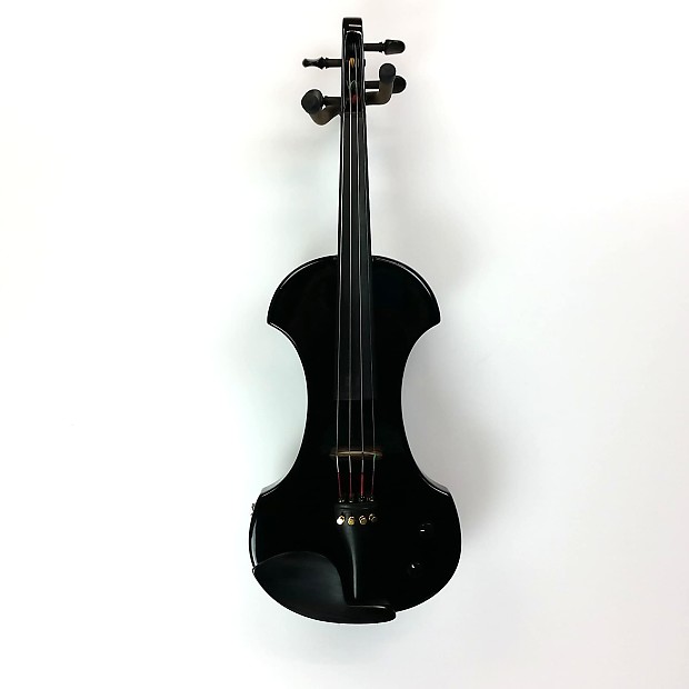 Fender FV-1 Electric Violin Black w/ Case, Shoulder Rest, Bow