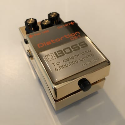 Boss DS-1 Distortion, rare golden edition 1998 Gold image 4