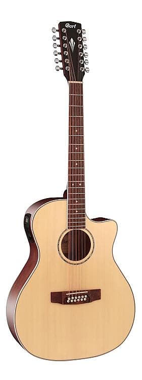 Cort Grand Regal, GAMEDX, 12 String Acoustic-Electric Guitar, Open Pore Natural image 1
