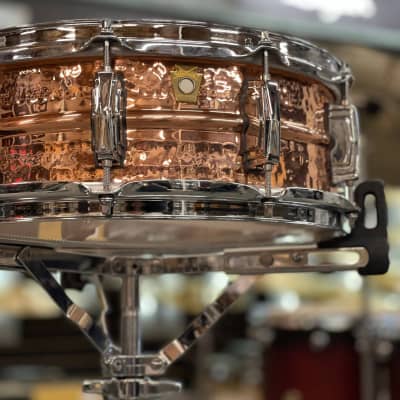 LUDWIG 14X5 HAMMERED COPPERPHONIC SNARE DRUM image 3