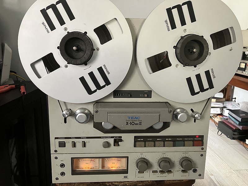 PLEASE READ!!! TEAC X-10 MK-II 1/4 10.5 inch 4 Track Reel to Reel Tape  Deck Recorder 1979 - 1982 - Silver