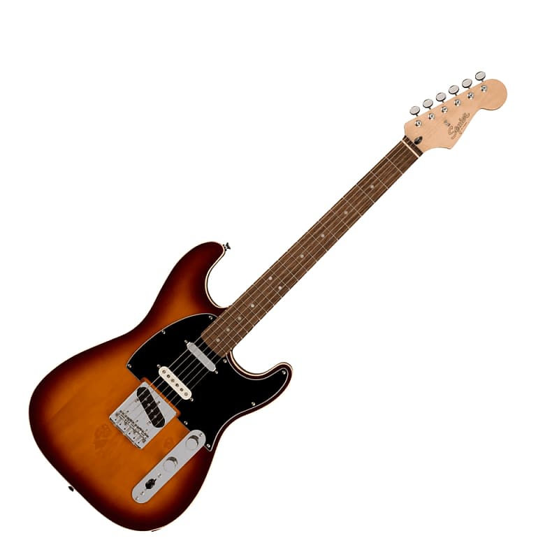 Squier Paranormal Custom Nashville Stratocaster, Laurel Fingerboard, Chocolate 2-Colour Sunburst image 1