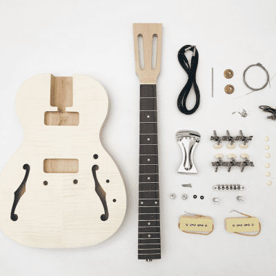 Hollow Body Parlor Style Electric Guitar Kit image 1