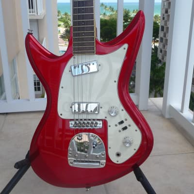 VERY RARE - Eastwood Ichiban 6 String Electric Guitar, Version 1 Mid 2000s Candy Apple Red w/ Eastwood Hard Case for sale
