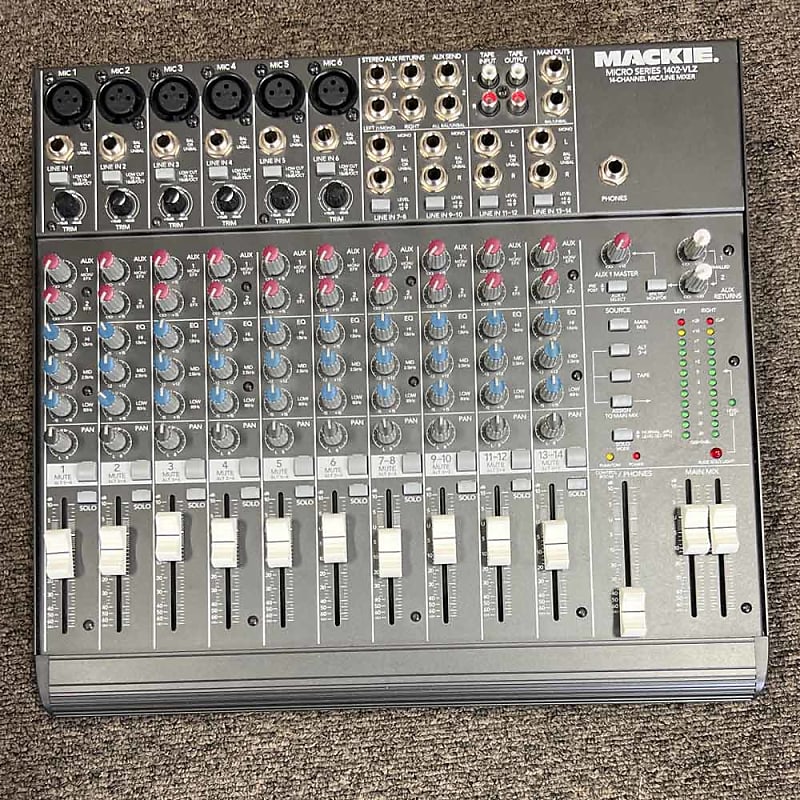 Mackie Micro Series 1402VLZ 14Channel Mic/Line Compact Reverb
