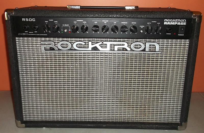 Rocktron Rampage R50C Guitar Amplifier 50 Watts 2X8 Stereo Chorus Reverb  Overdrive