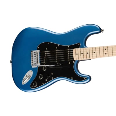 Squier Affinity Series Stratocaster Electric Guitar, Maple FB, Lake Placid Blue image 5