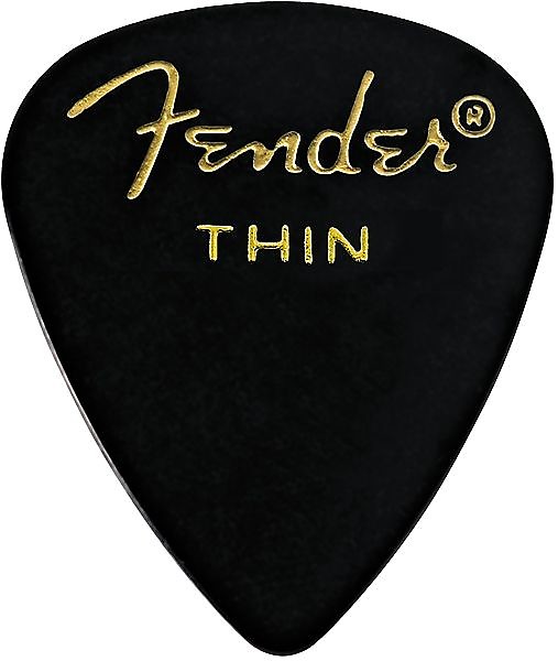 Fender 351 Shape Classic Picks, Thin, Black, 144 Count 2016 image 1