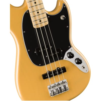 [PREORDER] Fender Limited Edition Player Mustang Bass PJ Guitar, Maple FB, Butterscotch Blonde image 3