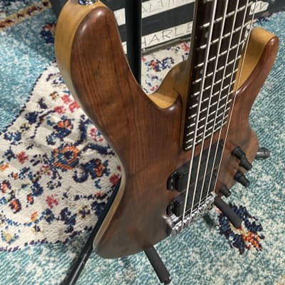 Rick Savage's, Def Leppard Washburn Bubinga 5-String Bass Guitar (RS #5020) Authenticated! image 14