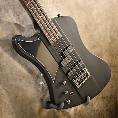 Schecter Left Handed Nikki Sixx Signature Bass 2019 Black Satin Lefty Guitar image 5