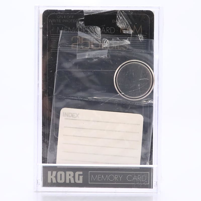 Korg MCR-03 256K RAM Memory Card Sealed New #51081 | Reverb