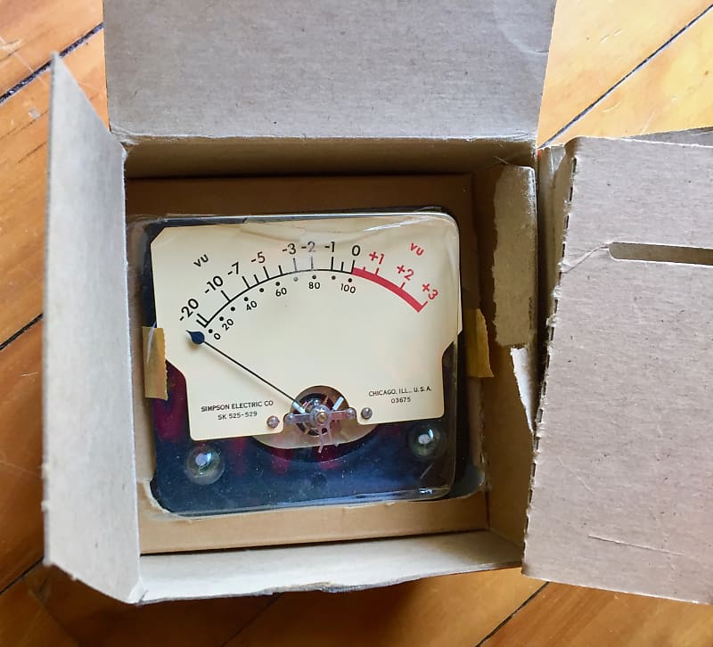 Ampex 350-351 Vu Meter NOS in Box from 1950s 1950s | Reverb