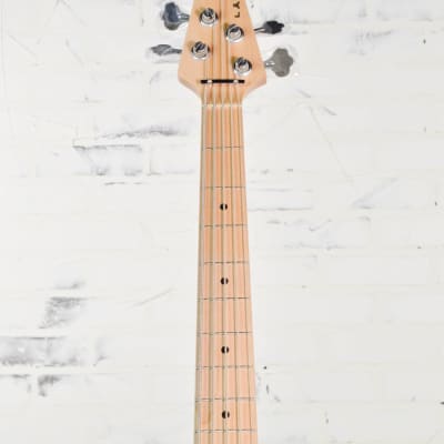 New Lakland Skyline 55-02 Deluxe 5 String Electric Bass Quilt Maple Top Honey Burst image 5