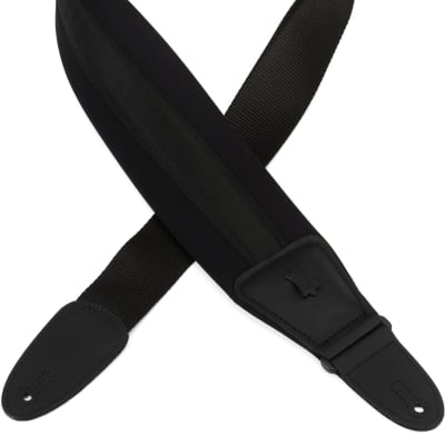 Levy's PM48NP3 Neoprene Guitar Strap - Black image 1