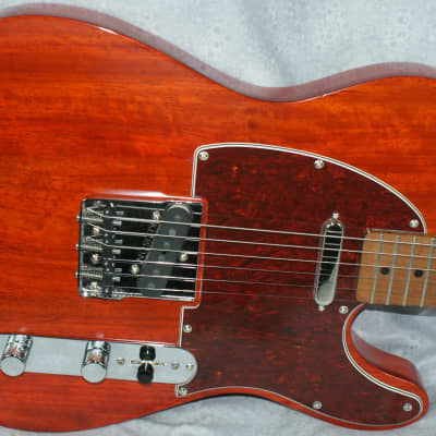 VZ Custom Guitars Paudauk Top Trans Orange T-Style image 3