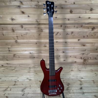 Warwick Pro Series Streamer LX 5 String Electric Bass - Burgundy Red Transparent Satin image 2
