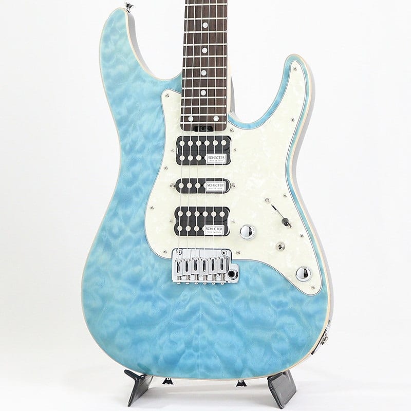 ギター SCHECTER SD-2-24-VTR-AS-MW BLUE SCHECTER SD-2-24-AL-VTR (Aqua Blue/Rosewood) | Reverb