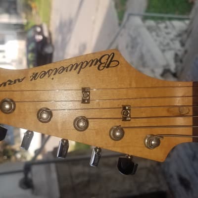 Aria Budwiser Stratocaster 90's Brite Red imagen 2