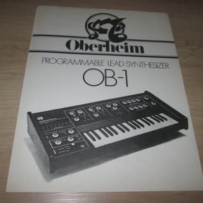 Oberheim OB-1 Brochure – 1977 - Original Vintage Synthesizer Catalog-RARE