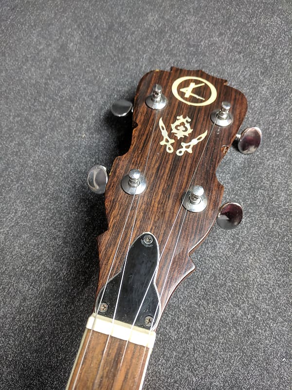 Vintage Kay 5 String Closed Back Banjo Made in Japan Eagle