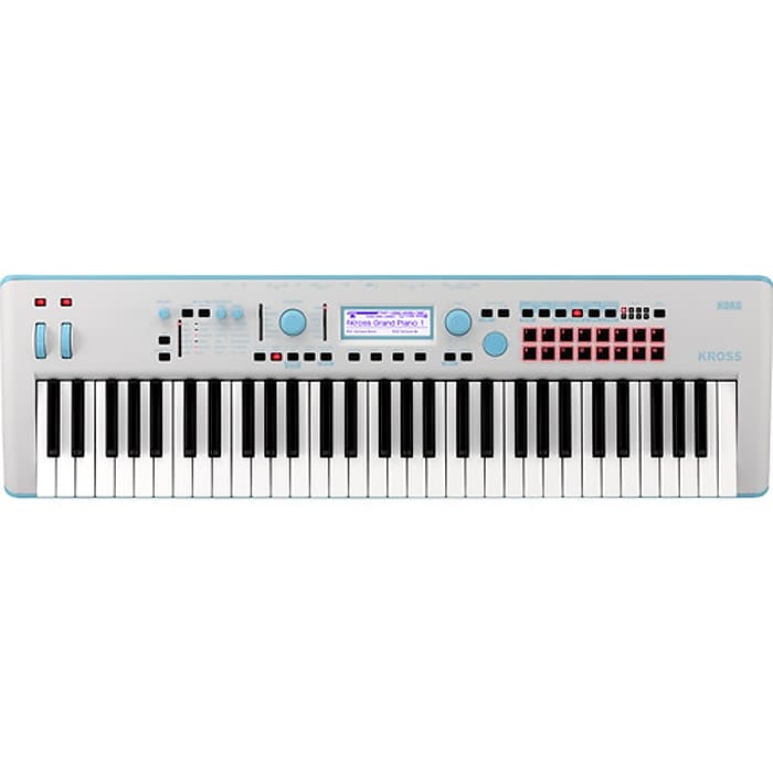 Korg Kross 2 61-Key Limited Edition Synthesizer Workstation - Light Blue image 1