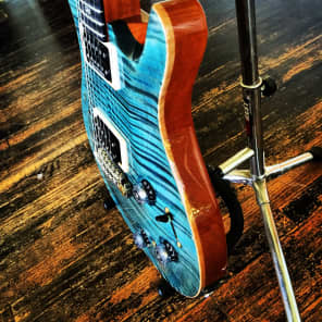 PRS P22 Artist Package 2012 Blue Smokeburst Flametop with Original Hardshell Case and Case Candy image 4