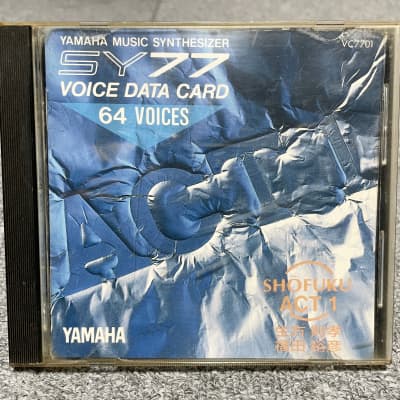 Yamaha SY77 TG77 Shofuku Act 1 PCM Data Rom Card For Yamaha SY77 and Yamaha TG77