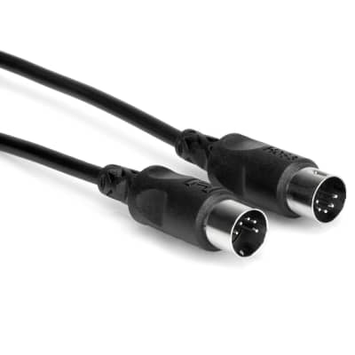 HOSA MID-315BK MIDI Cable 5-pin DIN to Same (15 ft) image 1