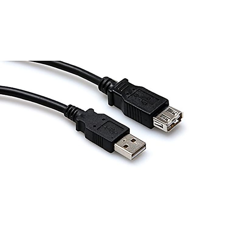 Hosa USB-205AF High Speed USB Extension Cable, Type A to Type A - 5 ft image 1