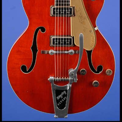 Gretsch 6120 Chet Atkins Hollow Body (third version) 1957 - Amber Red image 2