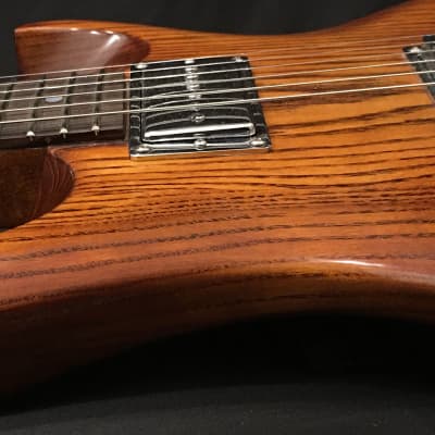 NAH Guitars Curve Carve Ash Electric Guitar 2020 Amber image 5
