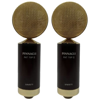 Pinnacle Microphones Fat Top II Ribbon Microphones (Brown)