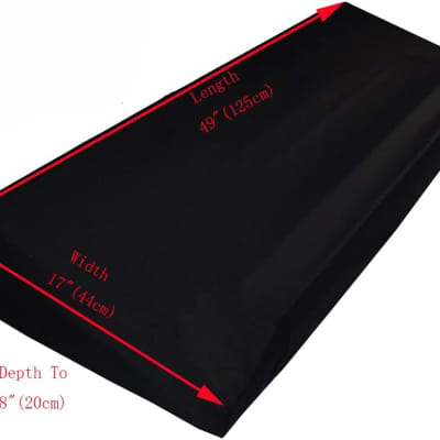 Piano Stretchable Keyboard Dust Cover for 76-88 Keys [Antistatic, Waterproof] Keyboard Universal Jackets Fit all Digital Pianos Consoles with Adjustable Elastic Cord image 4