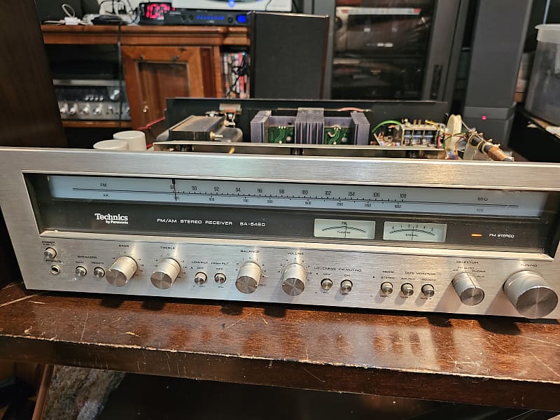 Technics vintage receiver  Sa-5460 1970s - Silver  			