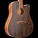 Teton STS000ZISCE Dreadnought Acoustic-Electric Guitar ONLY, Ziricote Top/Mahogany Back/Sides Satin