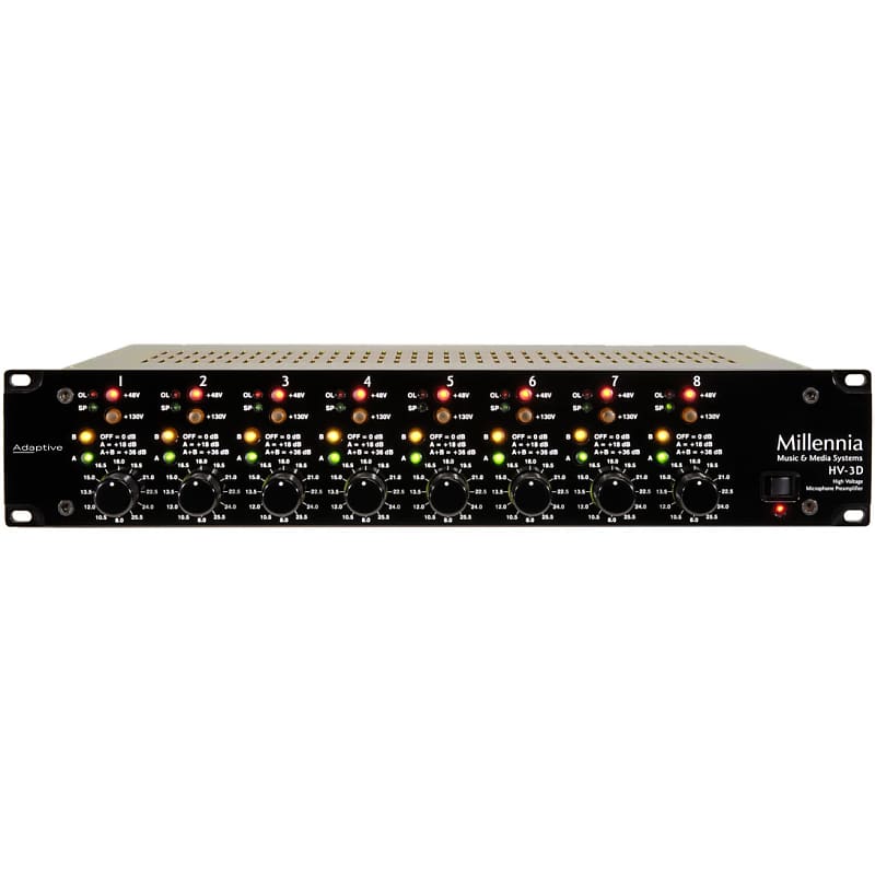 Millennia HV-3D-8 8-Channel Microphone Preamplifier with Transformerless Design image 1